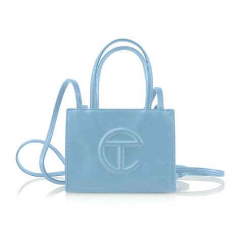 blue telfar bag small.